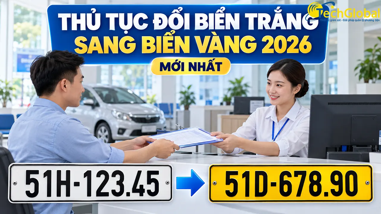 Thủ tục đổi từ biển trắng sang biển nền vàng mới nhất 2026