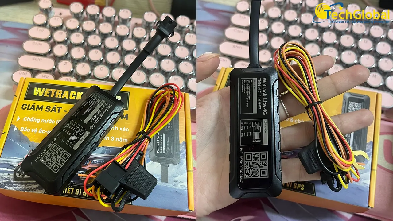 Thiết bị định vị xe máy qua điện thoại Wetrack Lite 4G