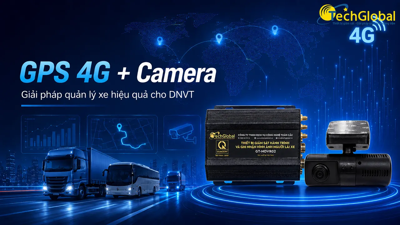 Giải pháp kết hợp GPS 4G và camera giúp DNVT quản lý xe hiệu quả như thế nào?