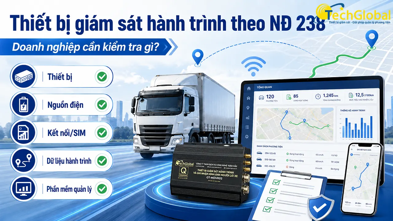 Thiết bị giám sát hành trình theo NĐ 238: Doanh nghiệp cần kiểm tra gì?