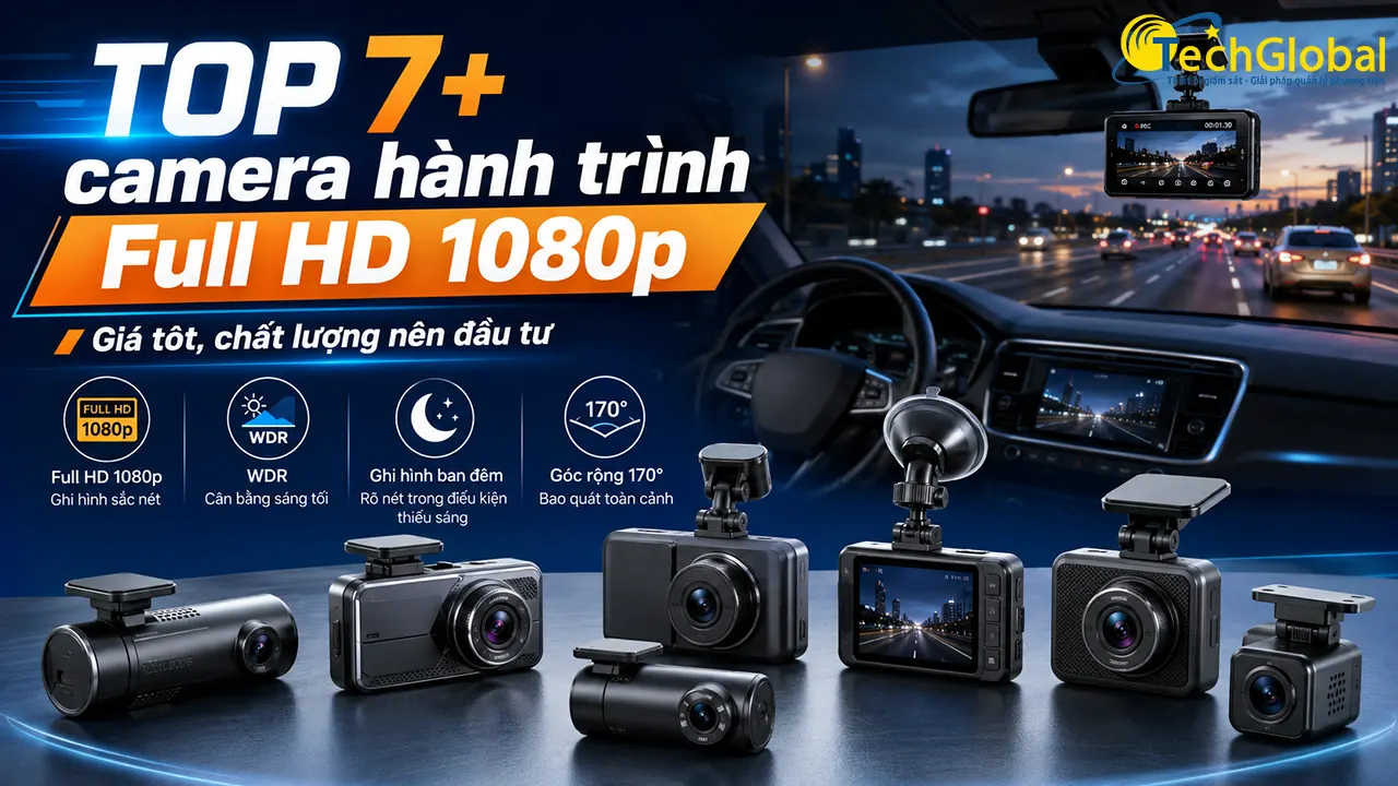 TOP 7+ camera hành trình Full HD 1080p giá tốt, chất lượng nên đầu tư