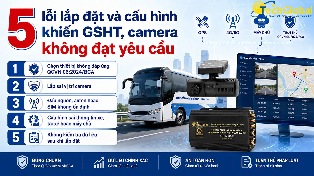 5 lỗi lắp đặt và cấu hình khiến GSHT, camera không đạt yêu cầu