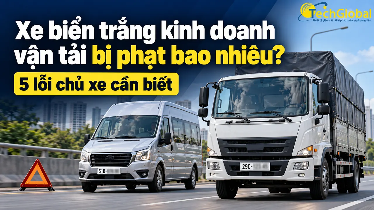 Xe biển trắng kinh doanh vận tải bị phạt bao nhiêu? 5 lỗi chủ xe cần biết