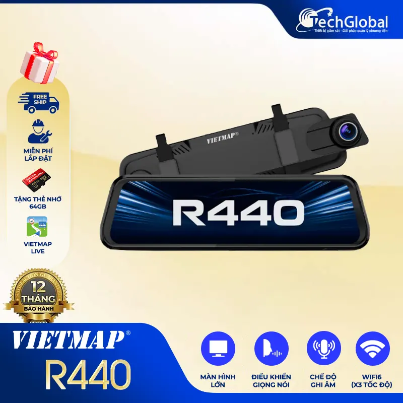 Camera Hành Trình Gương Vietmap R440
