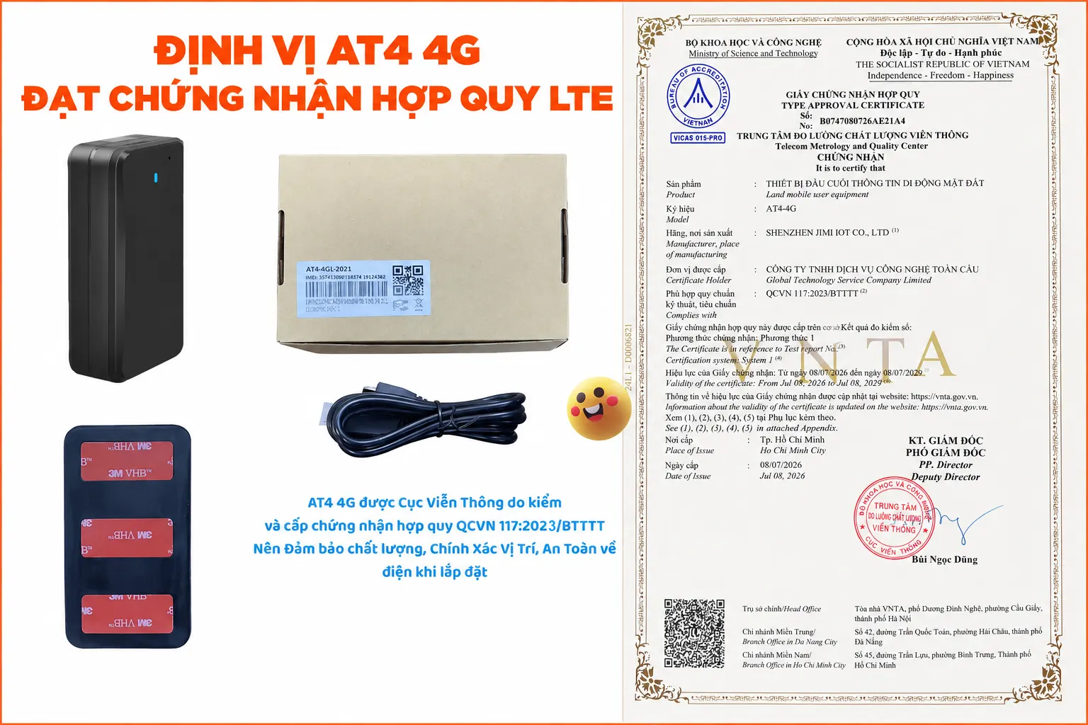 Thiết Bị Định Vị Chạy Pin AT4-4G (LL301) - Pin Khủng 10.000mAh - ảnh 8