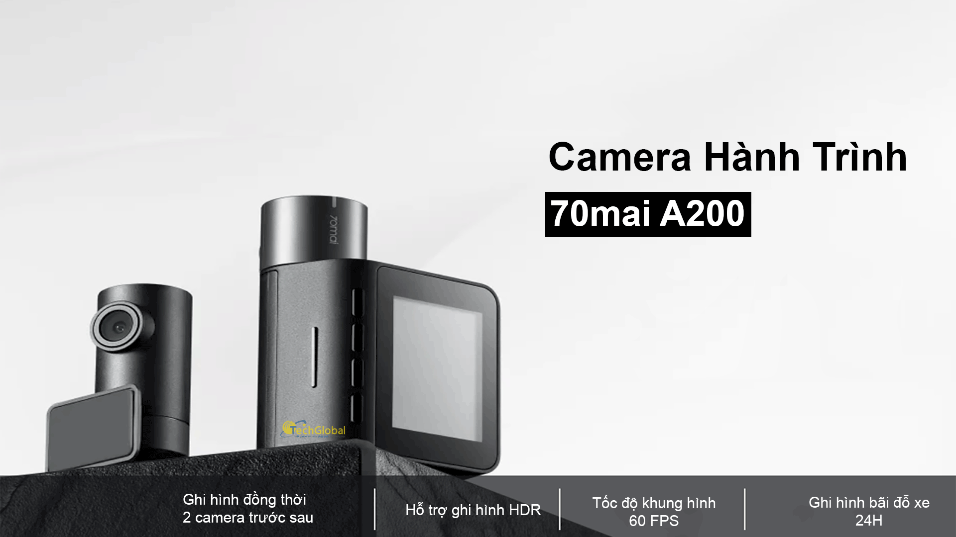 Camera Hành Trình 70mai A200 Ghi Hình 2 Camera Trước Sau Giá Rẻ-266