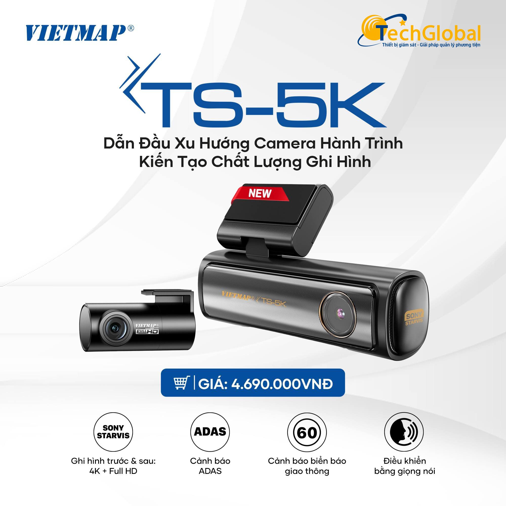 Camera Hành Trình Vietmap TS-5K Cảnh Báo Giao Thông-316