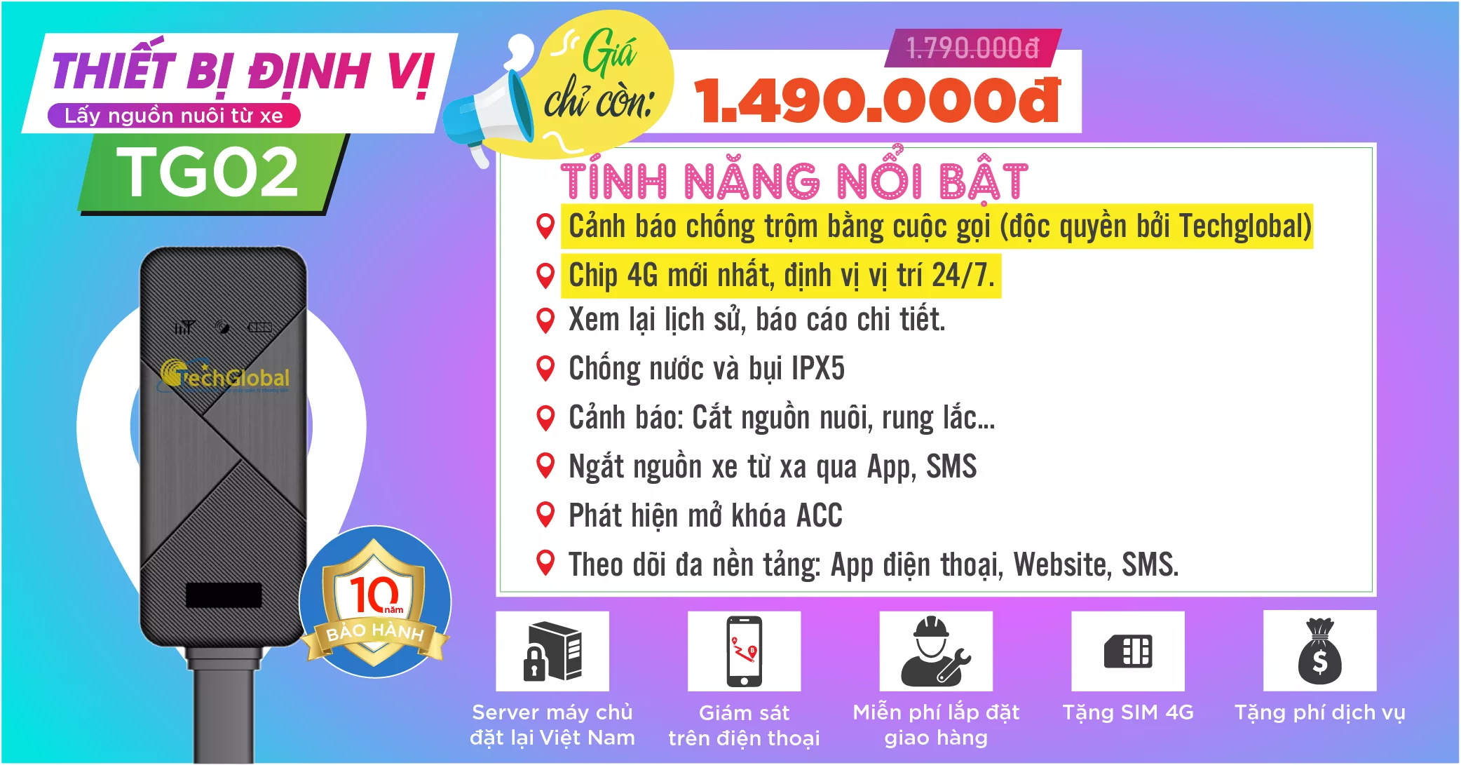 Bộ định vị gps cho xe máy nhỏ gọn dấu kín - Đạt hợp quy GSM - ảnh 2