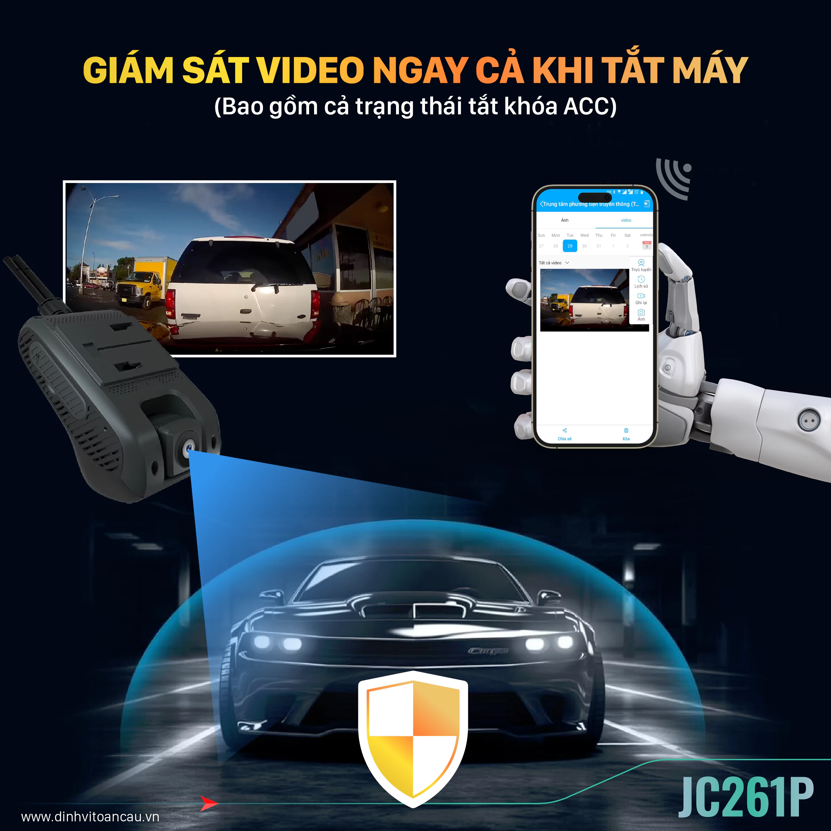 Camera Trực Tuyến 2 Kênh JC261p-379 Camera Trực Tuyến 2 Kênh JC261p-379