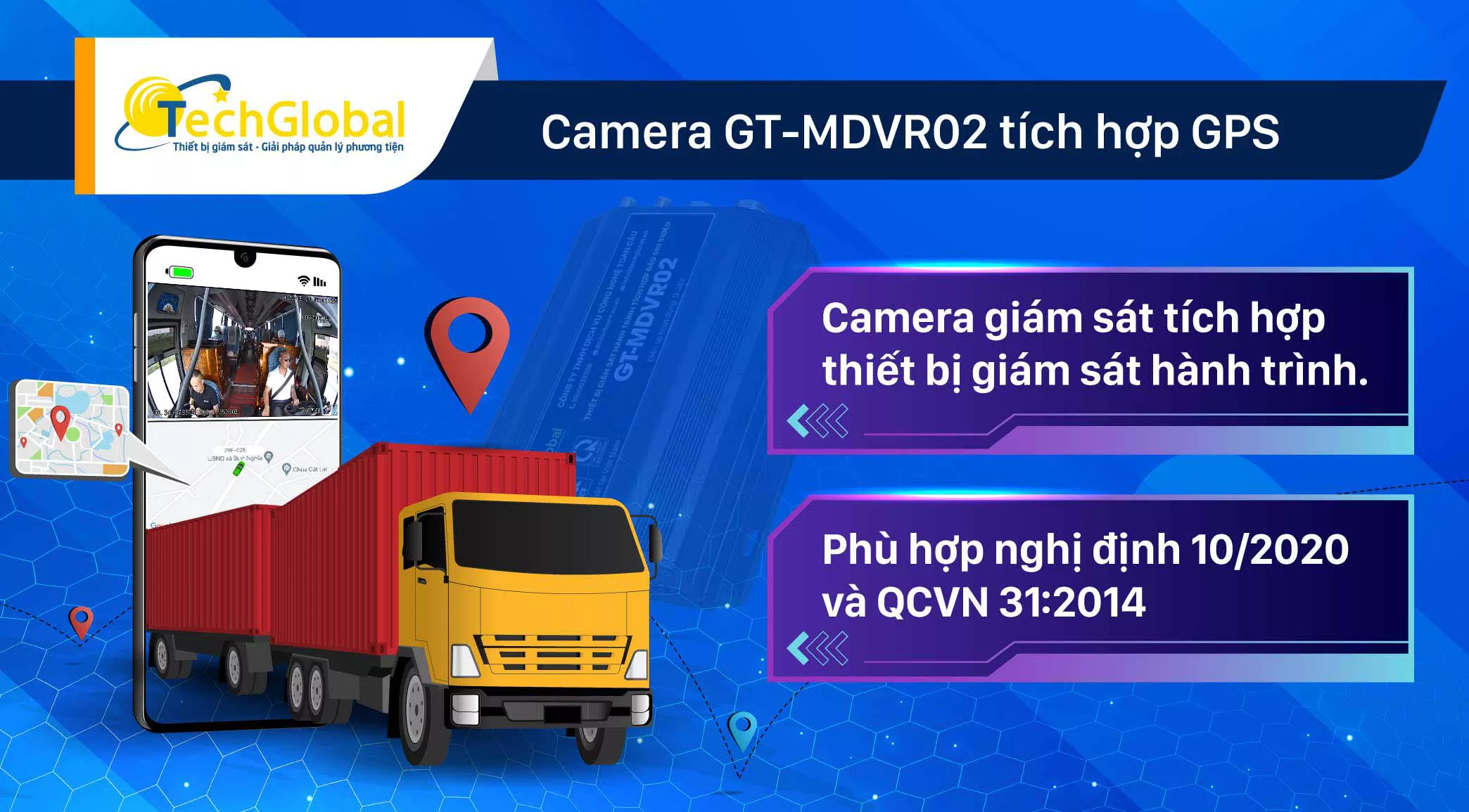 Thiết bị giám sát hành trình và Ghi nhận hình ảnh người lái xe MDVR02-284
