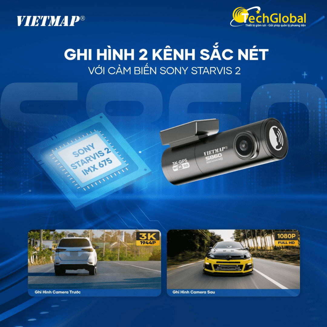 Camera Hành Trình Vietmap S860-366 Camera Hành Trình Vietmap S860-366