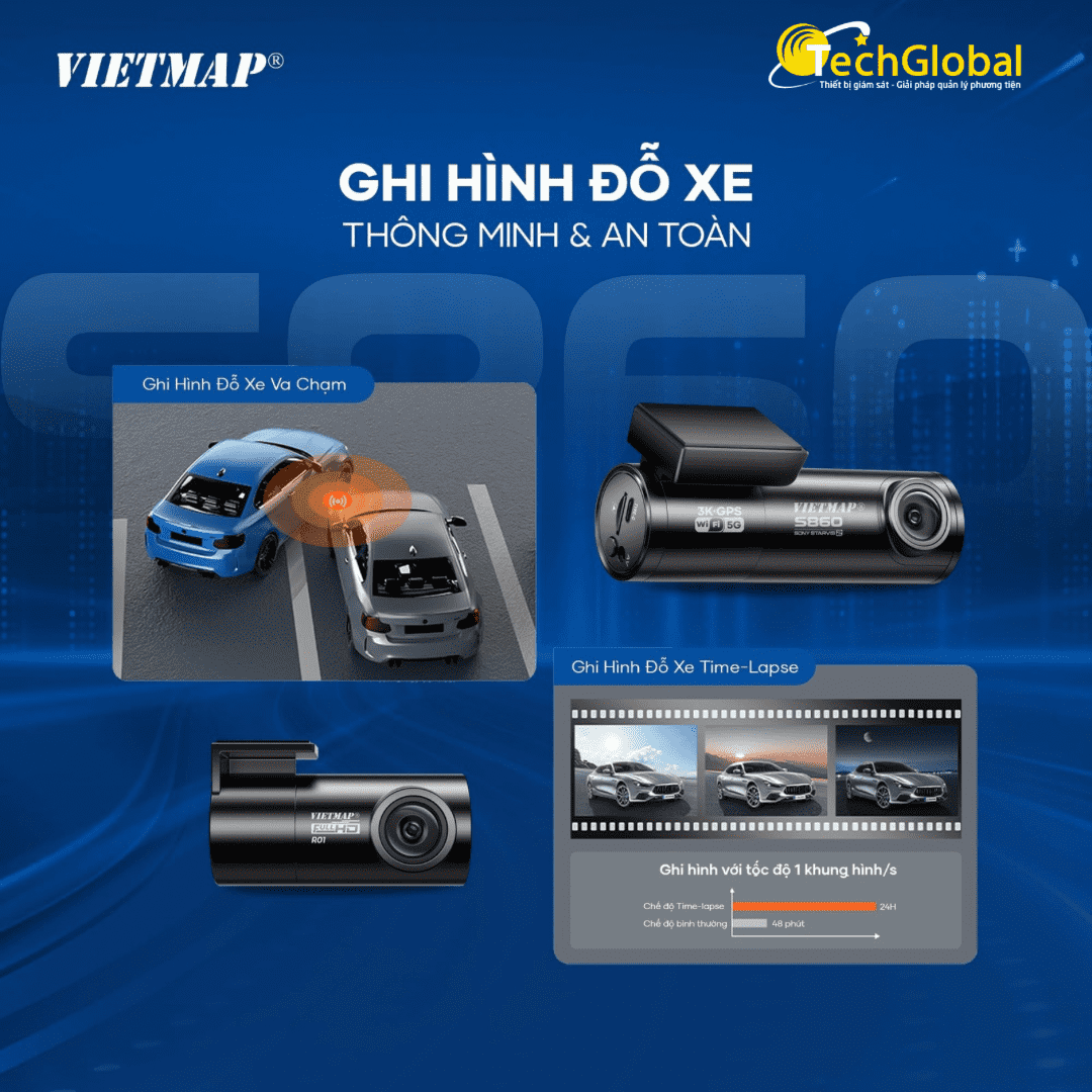 Camera Hành Trình Vietmap S860-369 Camera Hành Trình Vietmap S860-369