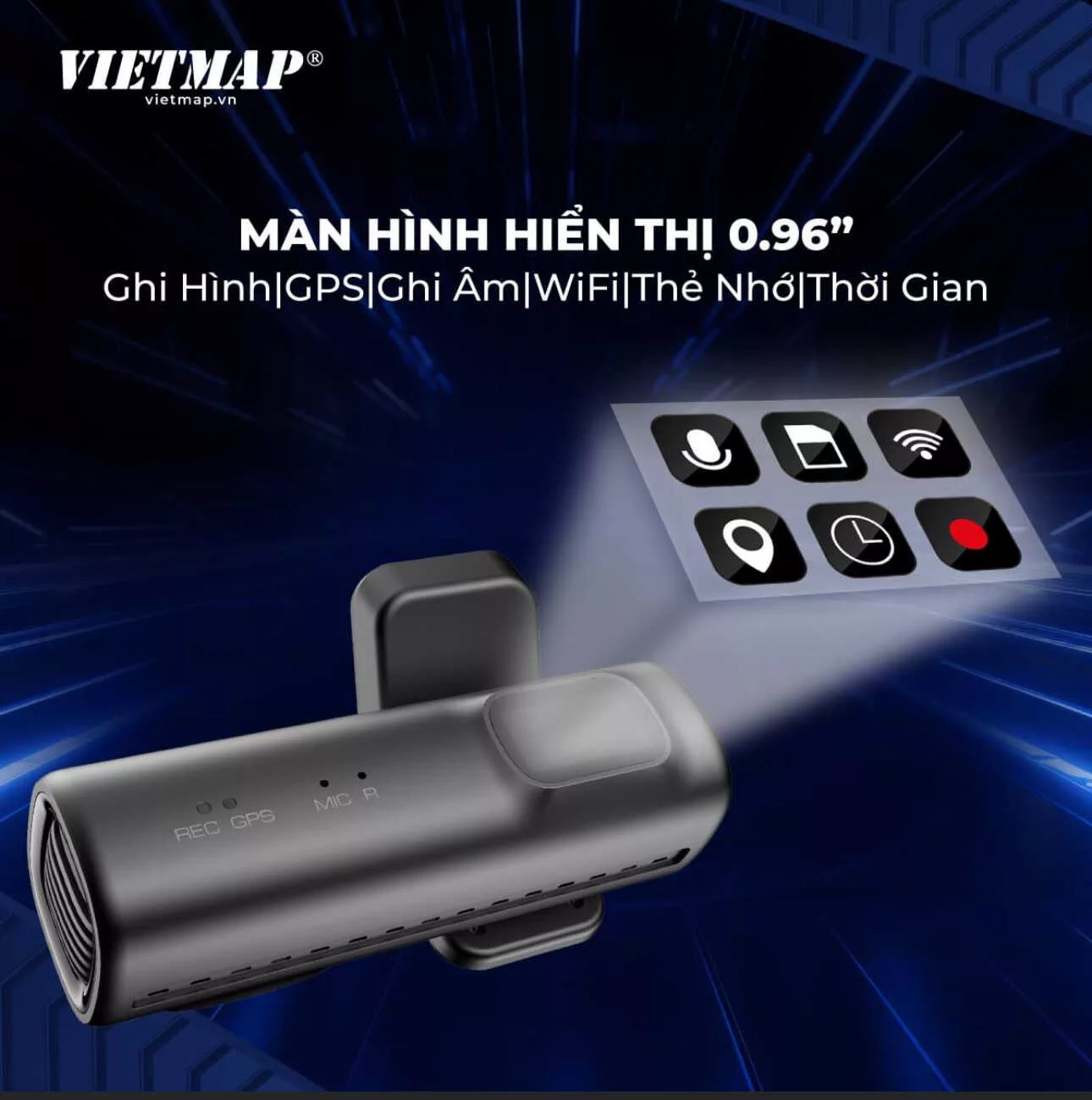 Vietmap TS-2K Lite: Camera hành trình trước sau, Giá tốt [BH 12T]-344