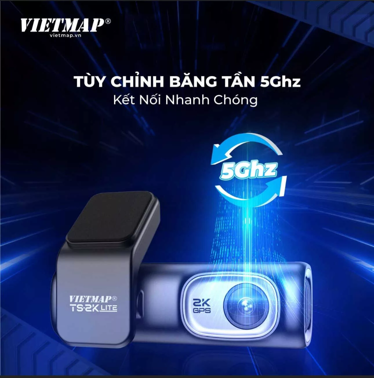 Vietmap TS-2K Lite: Camera hành trình trước sau, Giá tốt [BH 12T]-346