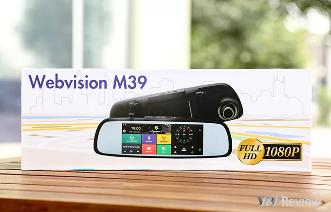Camera Hành Trình Gương Webvision M39 AI Tích Hợp GPS - Wifi - Giám Sát Từ Xa - ảnh 2