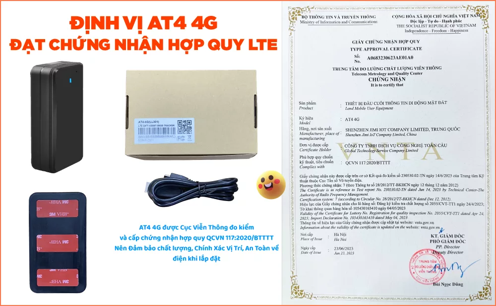 Thiết Bị Định Vị Chạy Pin AT4-4G (LL301) - Pin Khủng 10.000mAh-396