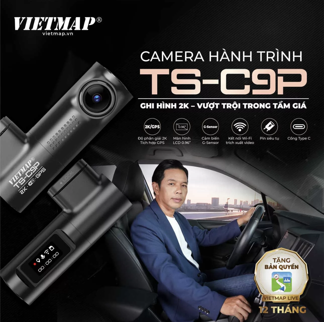 Camera Hành Trình Vietmap TS-C9P-321