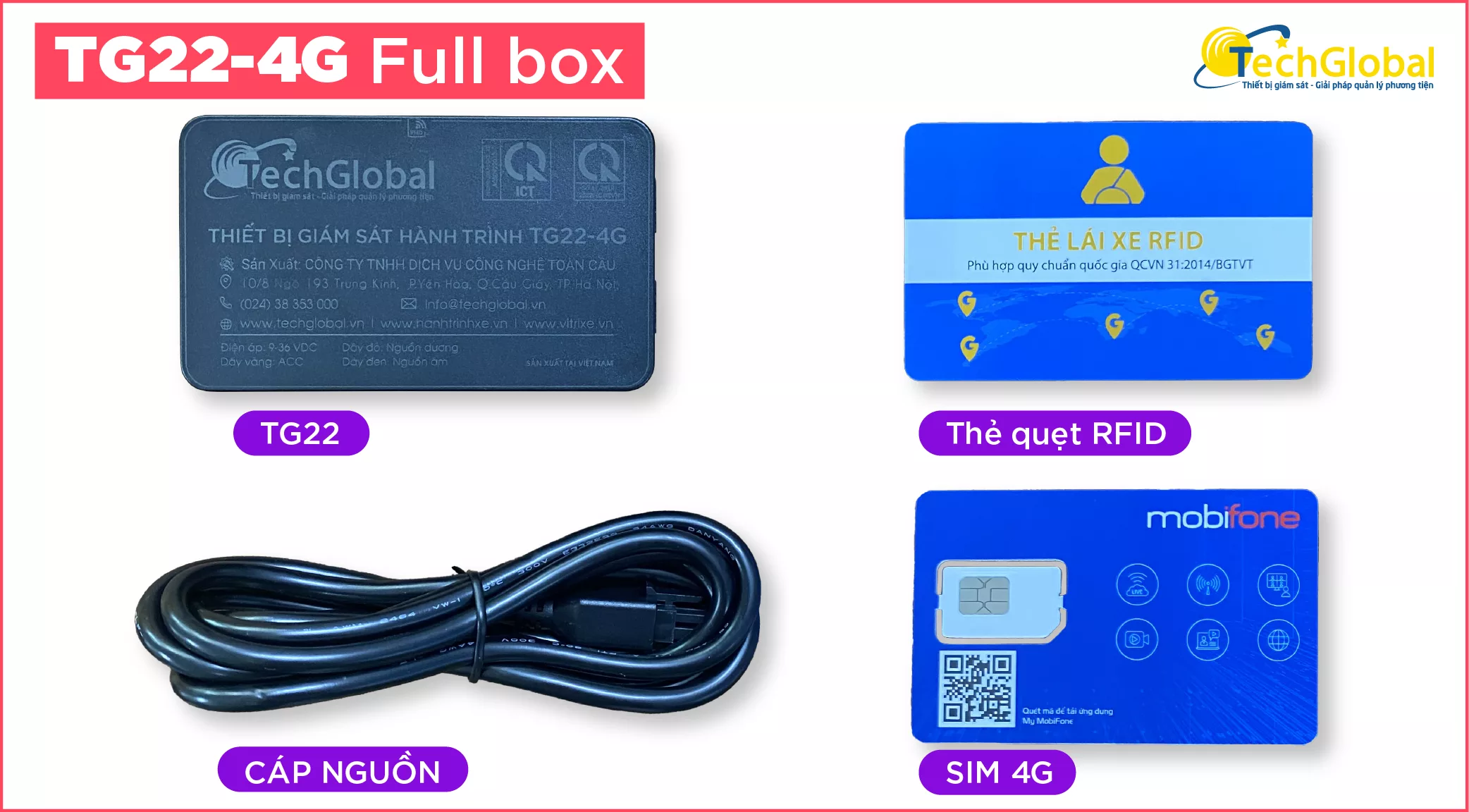Thiết Bị Định Vị Ô Tô TG22-4G - Giám Sát Hành Trình Hợp Chuẩn Bộ GTVT Chip 4G-187