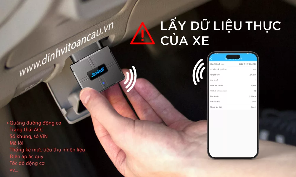 Định Vị Ô tô VL502 Cắm Cổng OBD-II Chip 4G - Cắm là chạy - ảnh 4