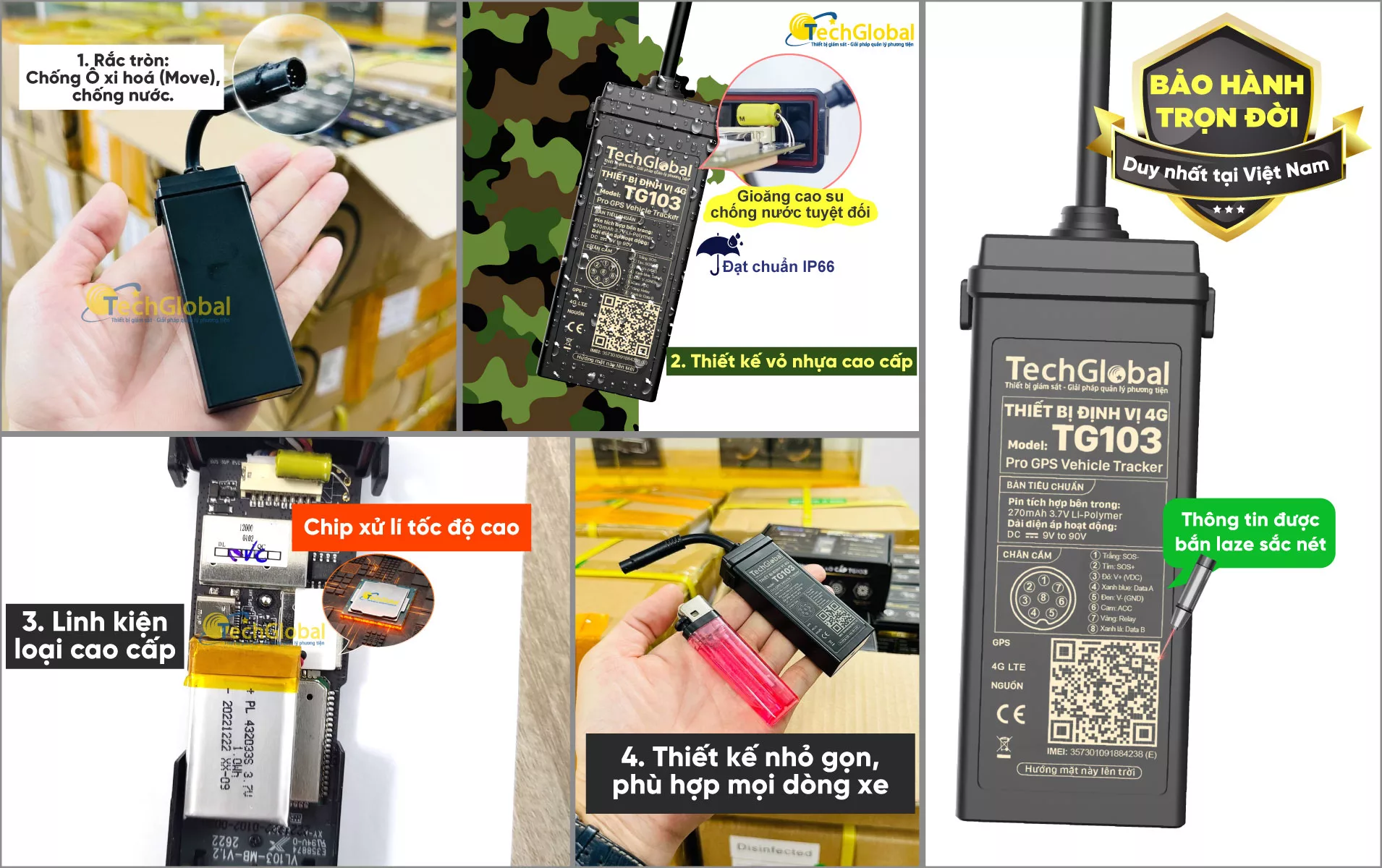Định Vị TG103 Chi 4G - Phiên Bản Cao Cấp - Siêu Bền Bỉ - ảnh 5