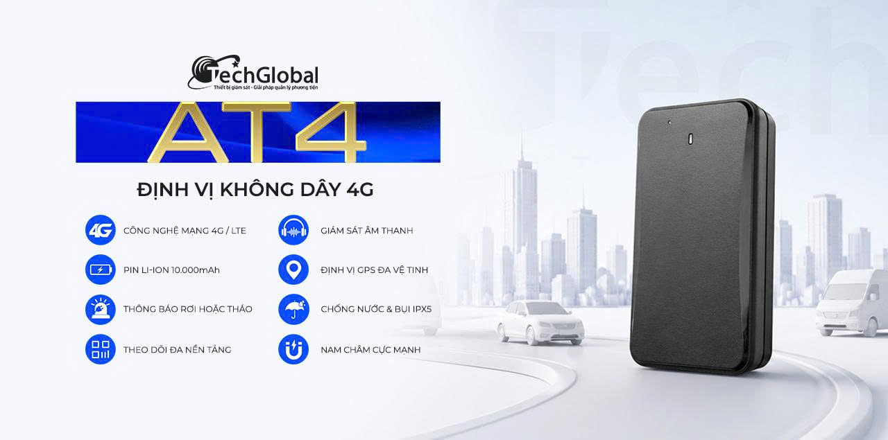 Thiết Bị Định Vị Chạy Pin AT4-4G (LL301) - Pin Khủng 10.000mAh-397